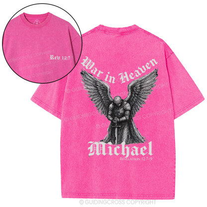 War In Heaven Christian Washed T-Shirt