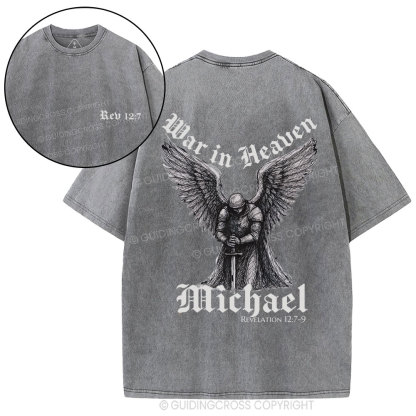 War In Heaven Christian Washed T-Shirt