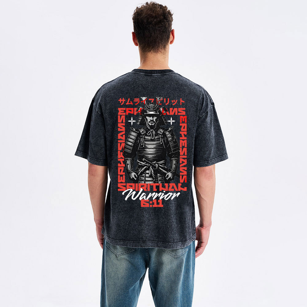 Warrior Christian Washed T-Shirt