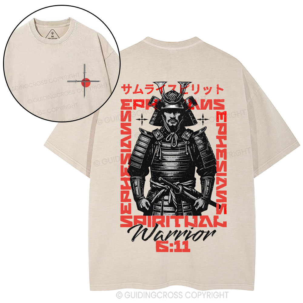 Warrior Christian Washed T-Shirt