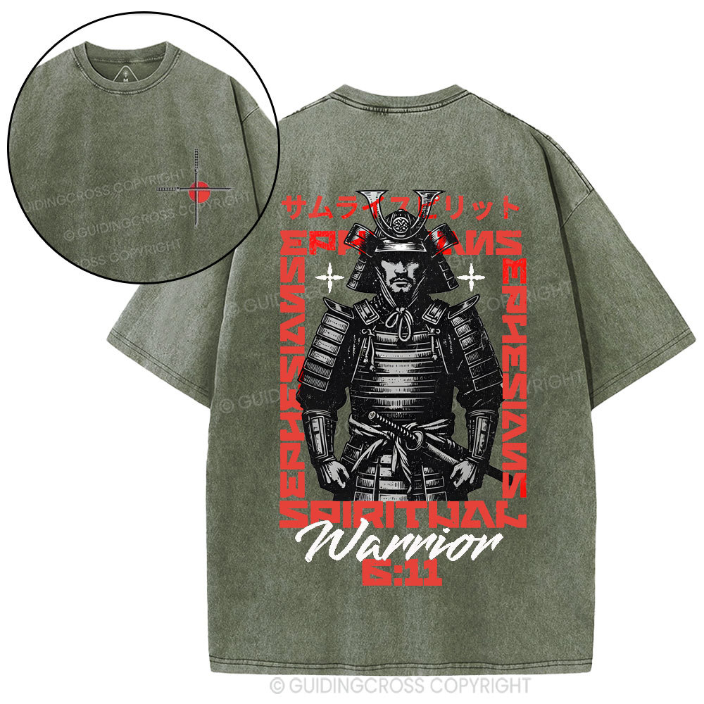 Warrior Christian Washed T-Shirt