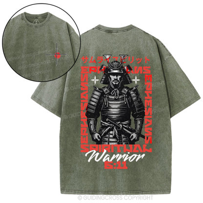 Warrior Christian Washed T-Shirt
