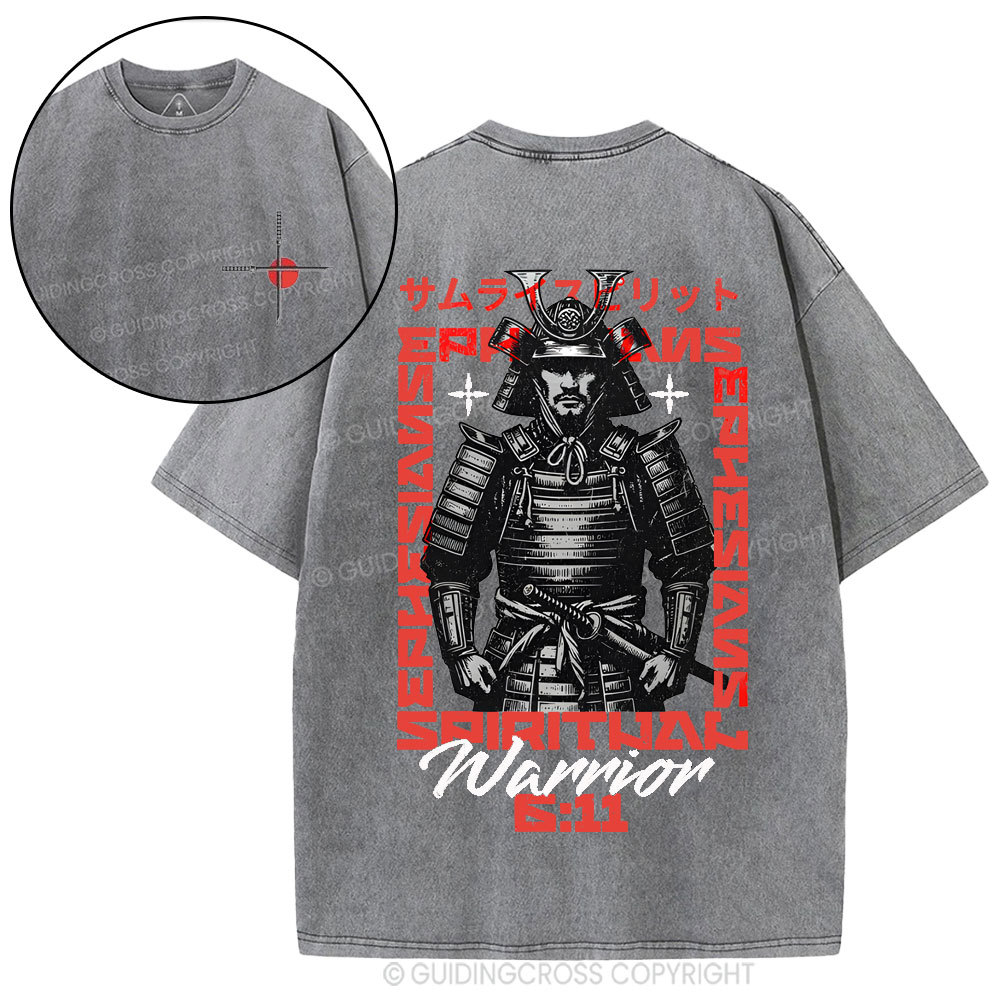 Warrior Christian Washed T-Shirt