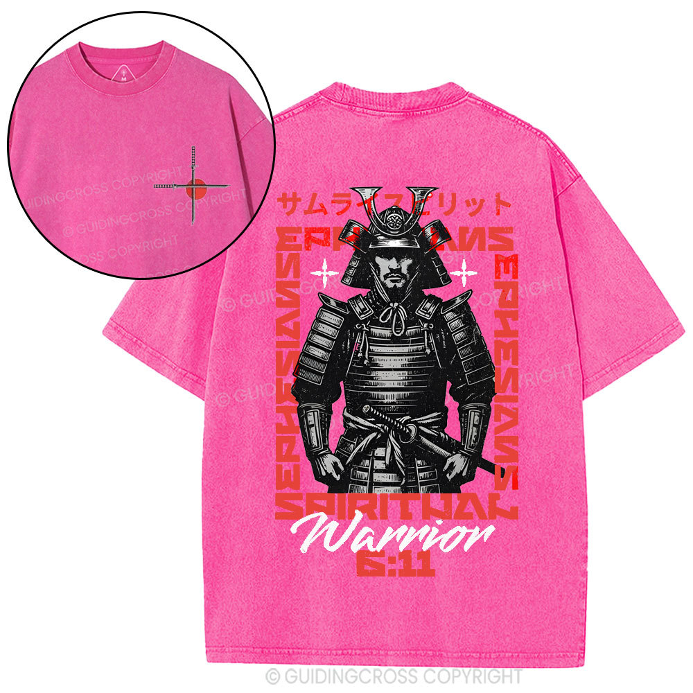 Warrior Christian Washed T-Shirt