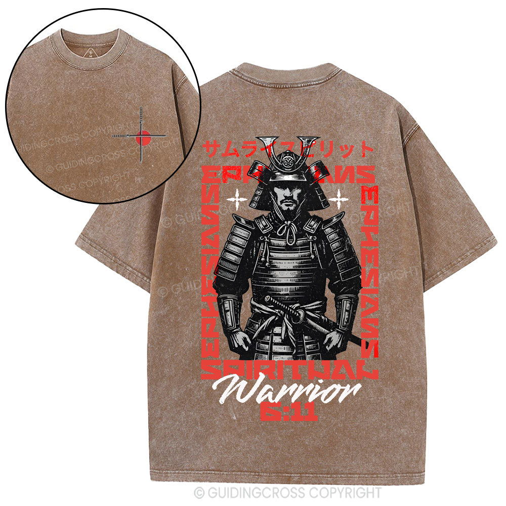 Warrior Christian Washed T-Shirt
