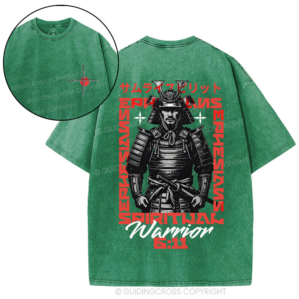 Warrior Christian Washed T-Shirt