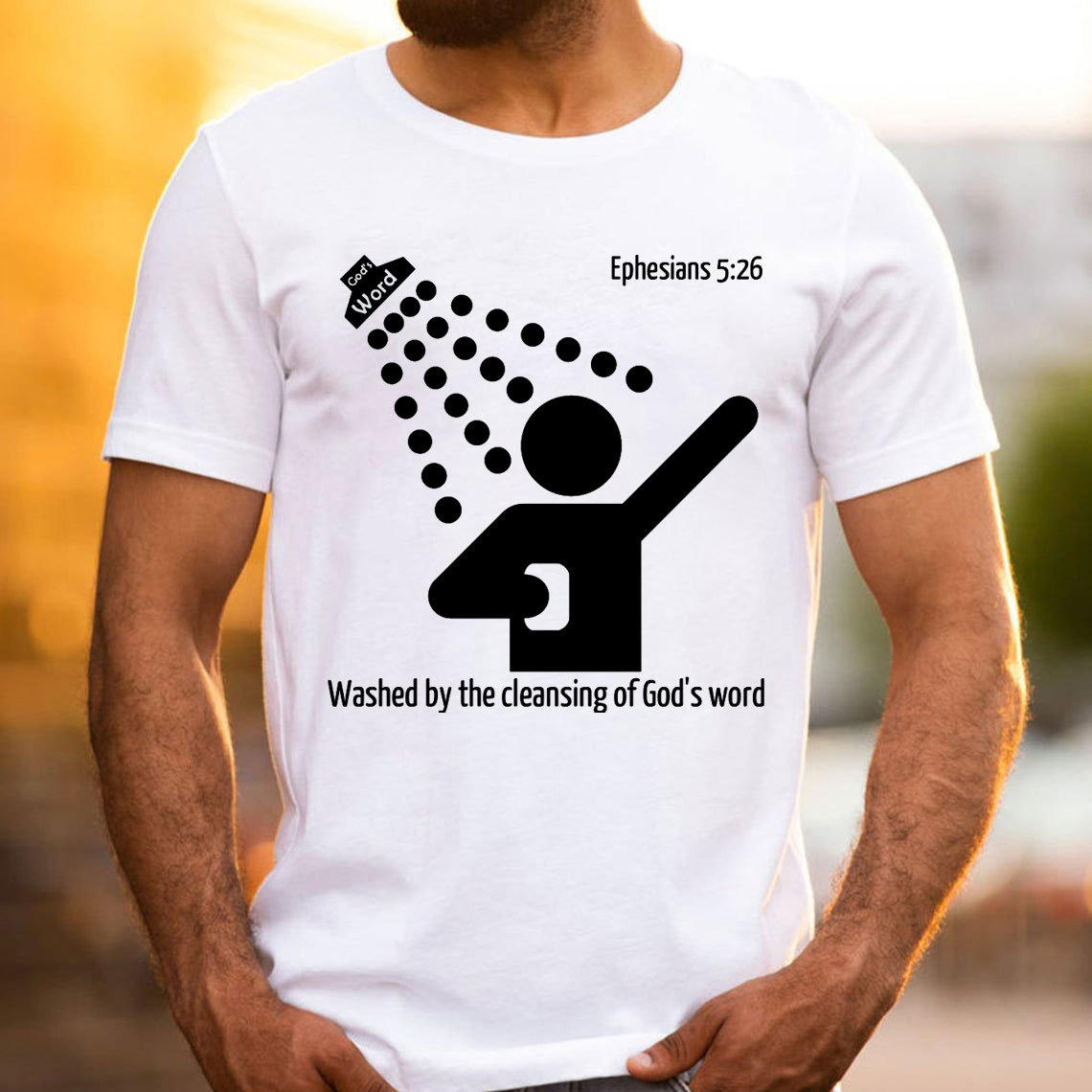 Washed By The Cleaning Of God Word Christian T-Shirt