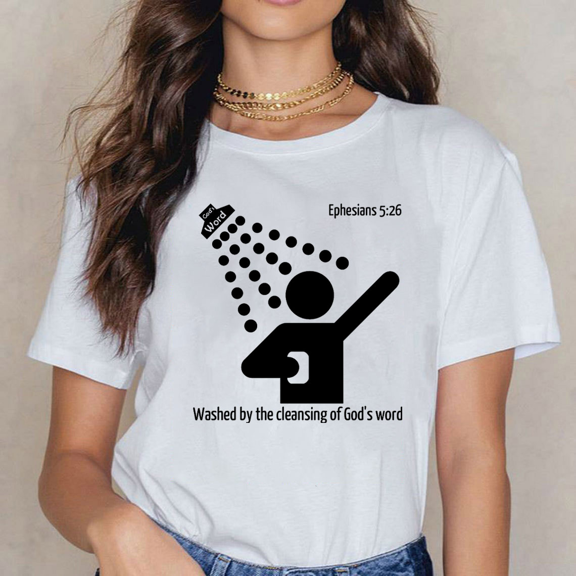 Washed By The Cleaning Of God Word Christian T-Shirt