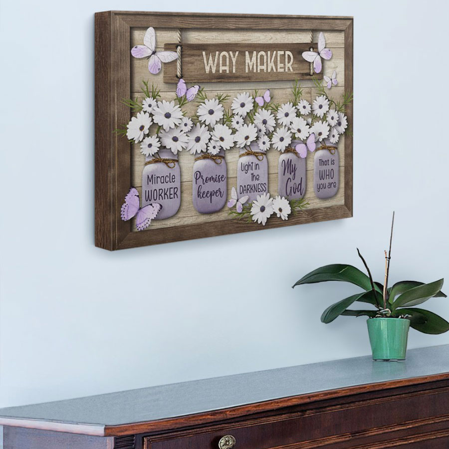 Way Maker Christian Canvas Wall Art