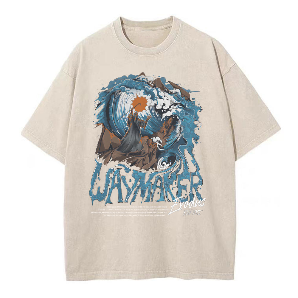 Way Maker Christian Washed T-Shirt
