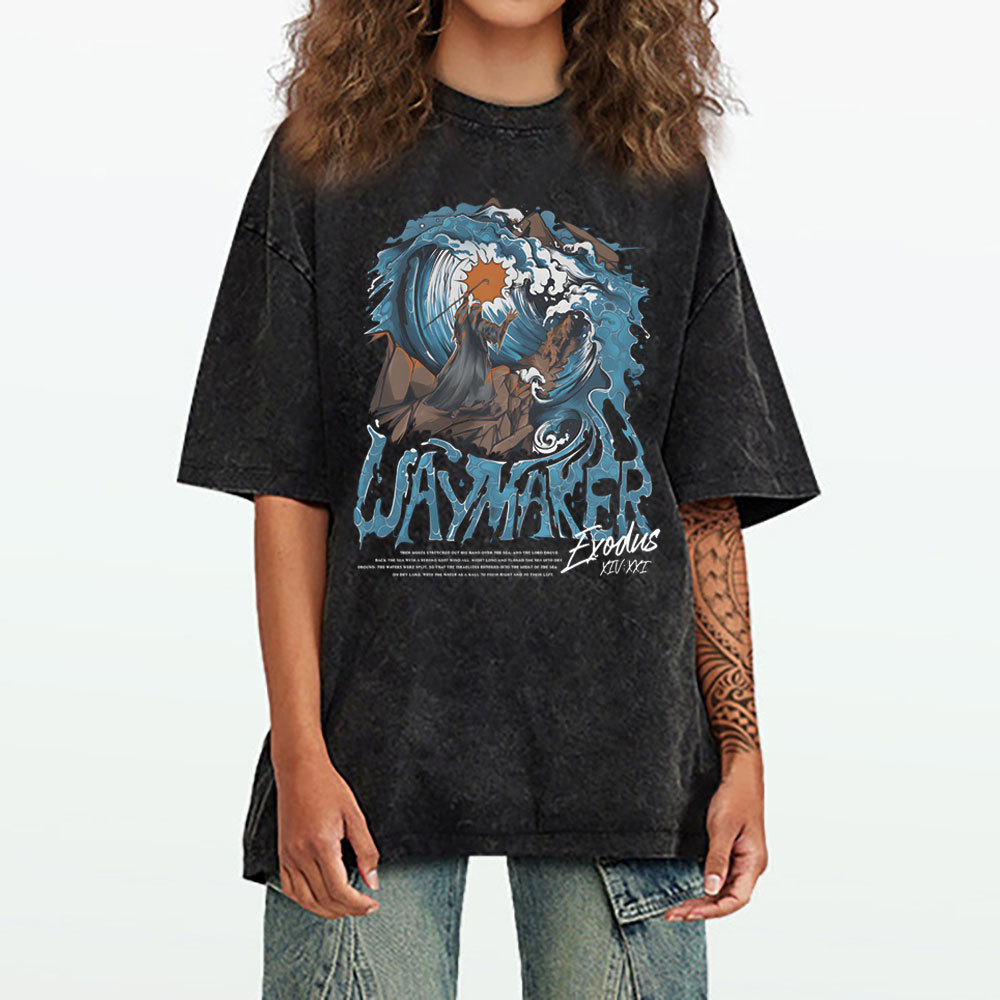 Way Maker Christian Washed T-Shirt