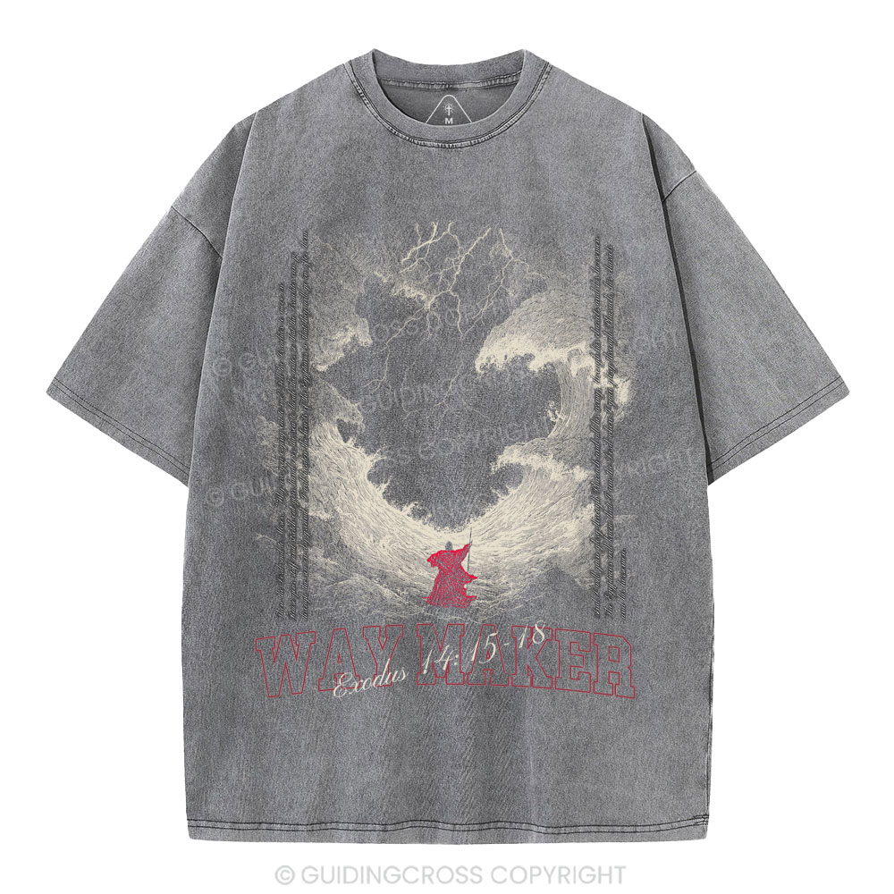 Way Maker Christian Washed T-Shirt
