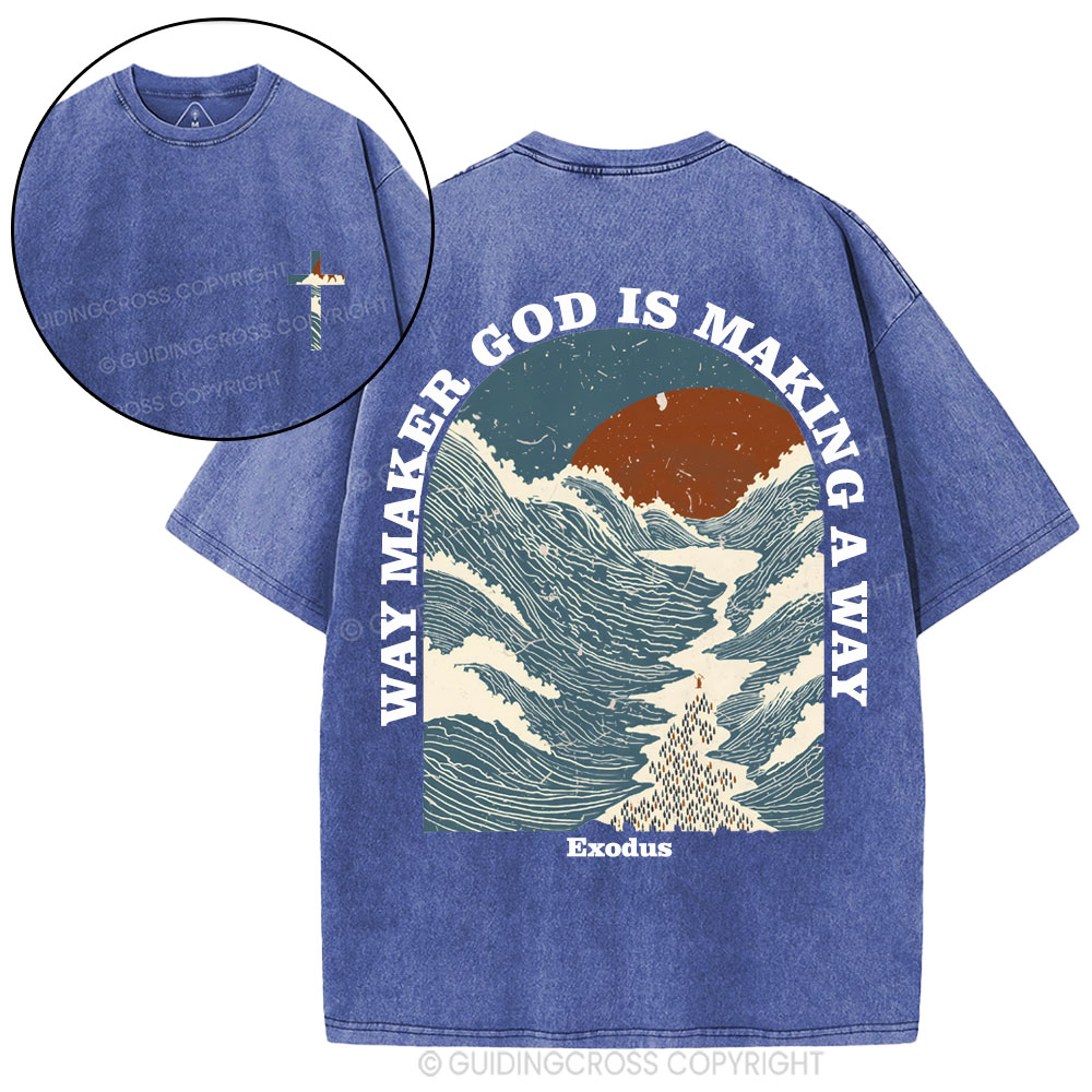 Way Maker Christian Washed T-Shirt