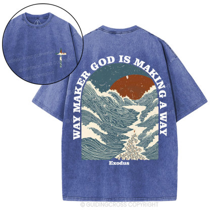 Way Maker Christian Washed T-Shirt