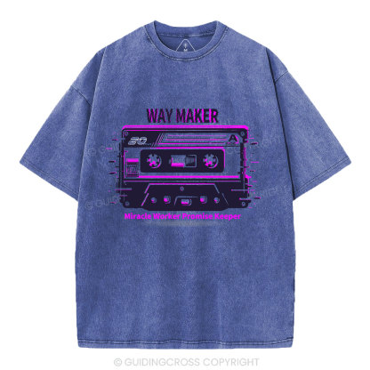 Way Maker Christian Washed T-Shirt