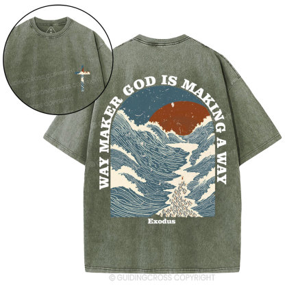 Way Maker Christian Washed T-Shirt