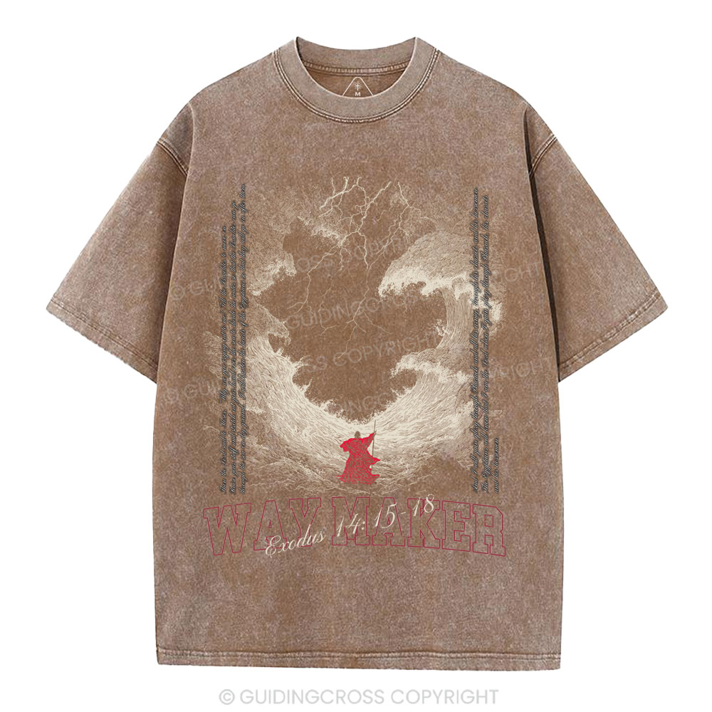 Way Maker Christian Washed T-Shirt