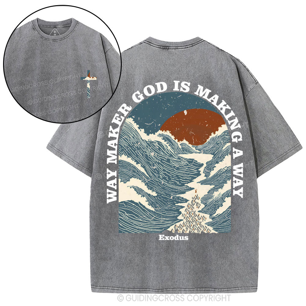 Way Maker Christian Washed T-Shirt