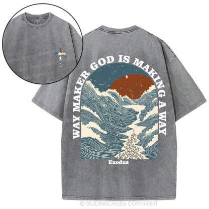 Way Maker Christian Washed T-Shirt