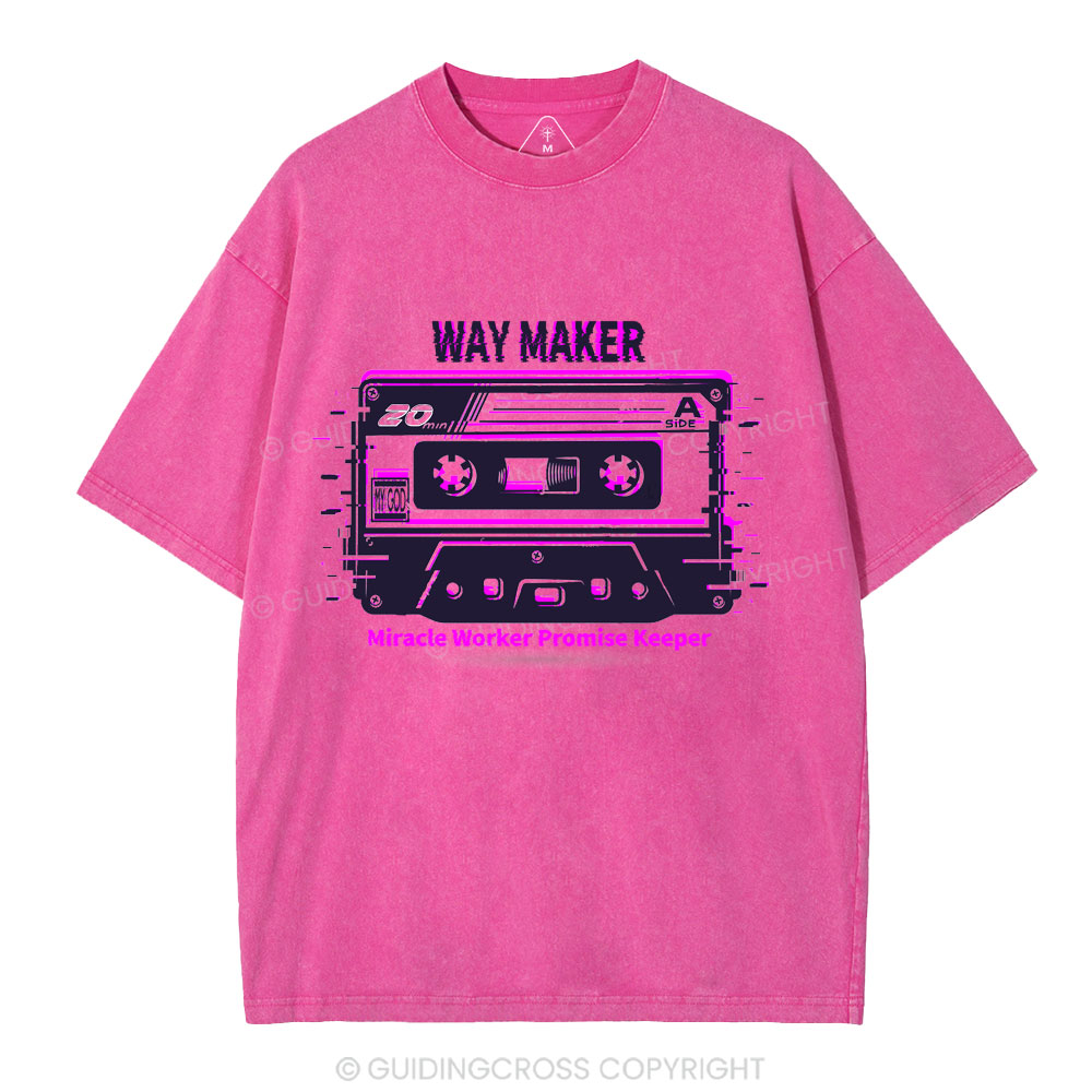 Way Maker Christian Washed T-Shirt