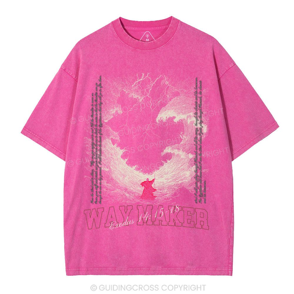 Way Maker Christian Washed T-Shirt
