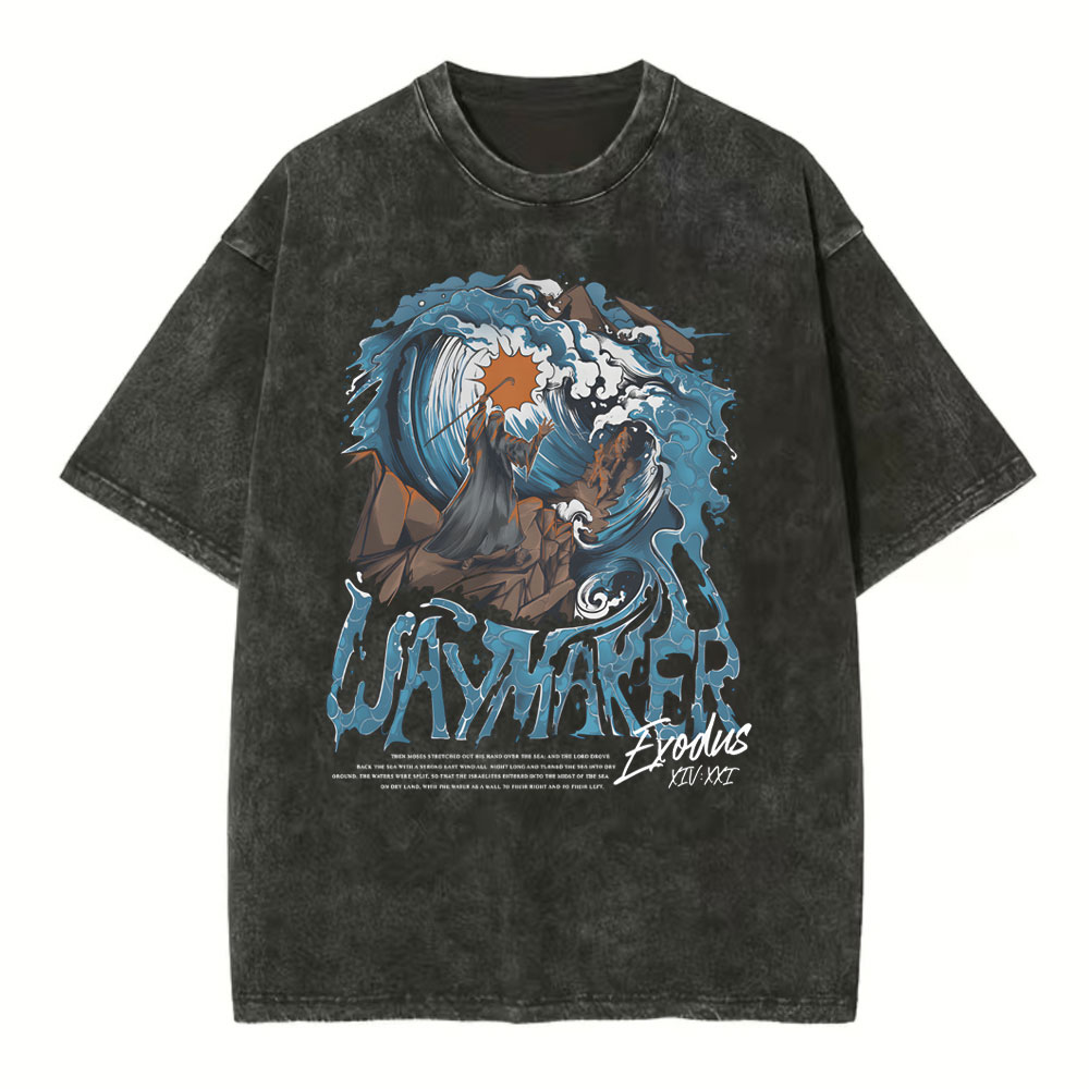 Way Maker Christian Washed T-Shirt