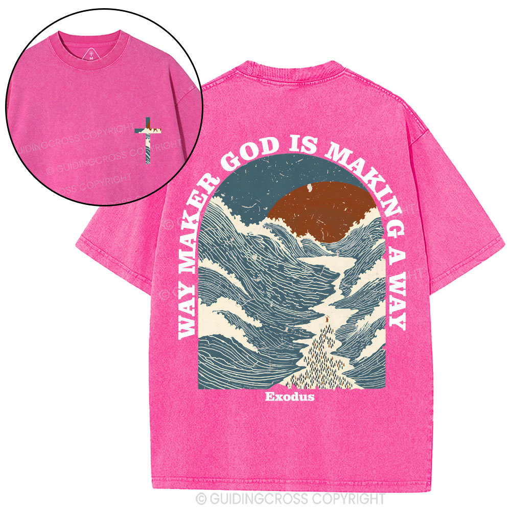 Way Maker Christian Washed T-Shirt