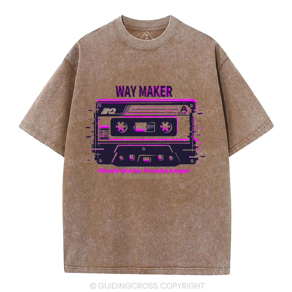 Way Maker Christian Washed T-Shirt