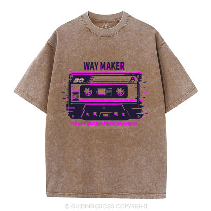 Way Maker Christian Washed T-Shirt