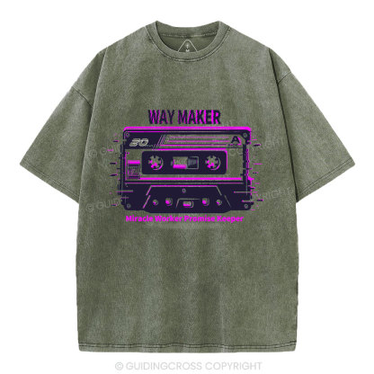 Way Maker Christian Washed T-Shirt