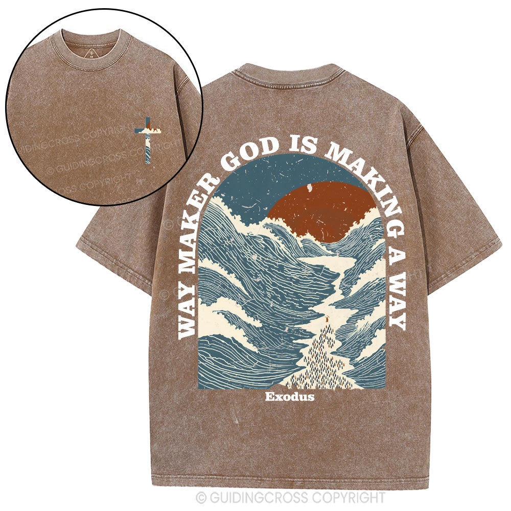 Way Maker Christian Washed T-Shirt