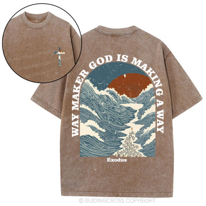 Way Maker Christian Washed T-Shirt