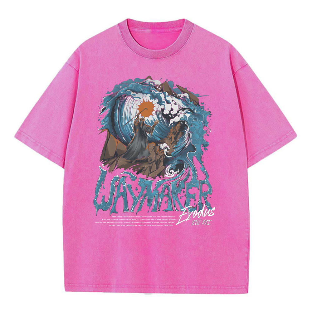 Way Maker Christian Washed T-Shirt