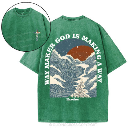 Way Maker Christian Washed T-Shirt