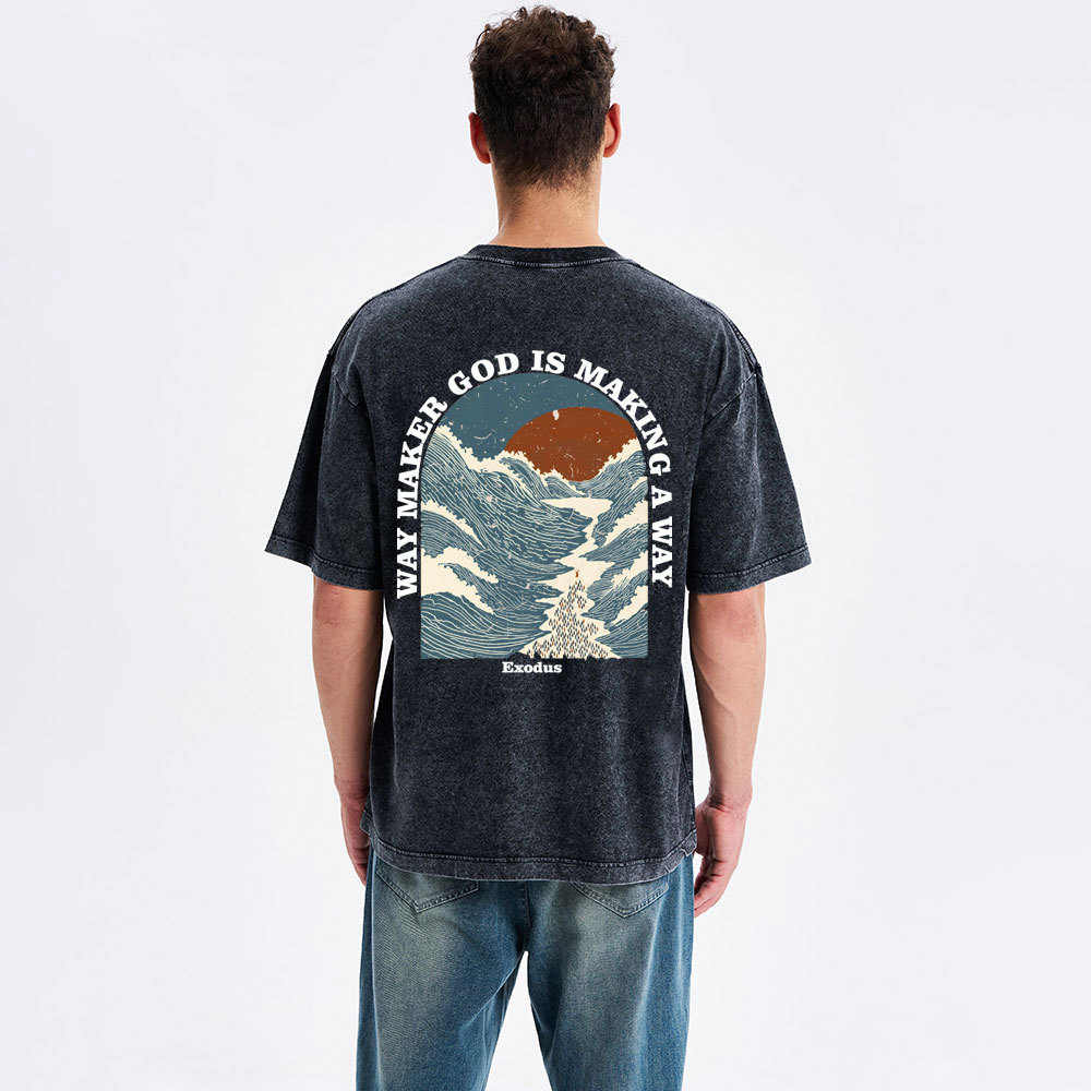 Way Maker Christian Washed T-Shirt