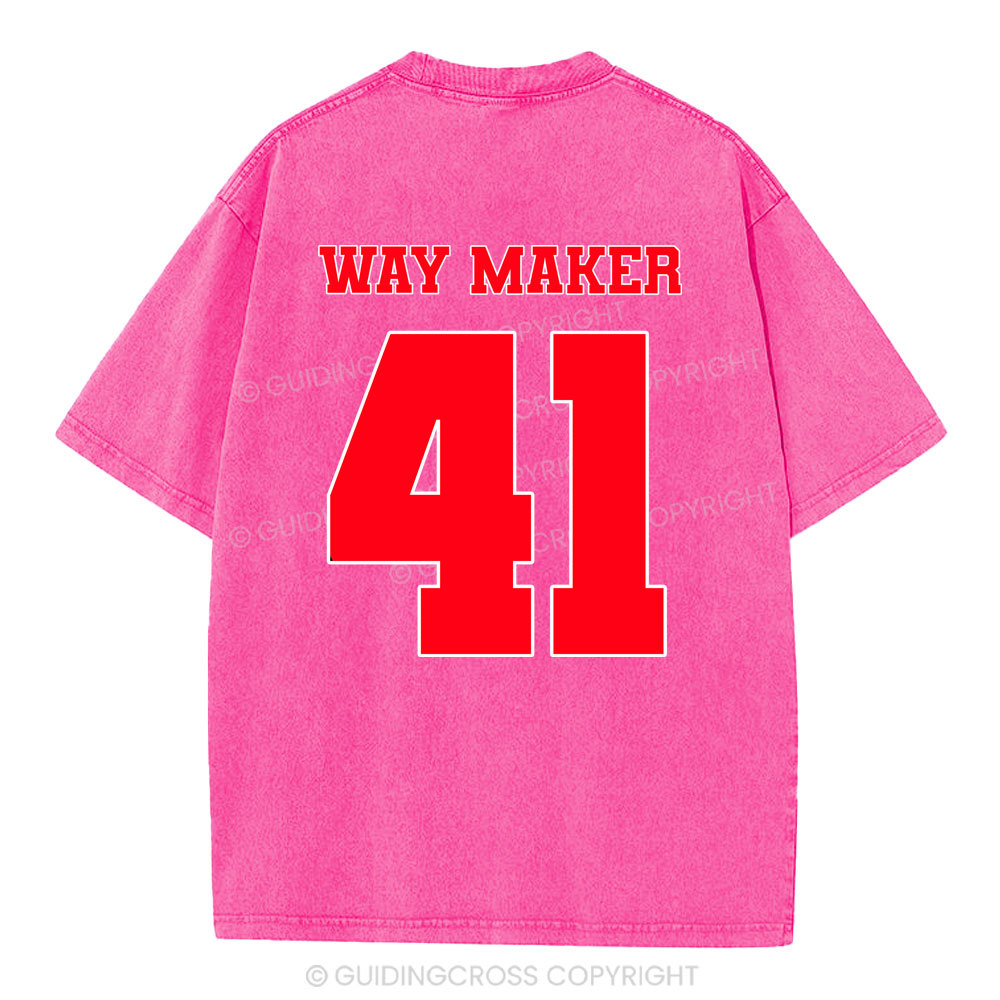 Way Maker Christian Washed T-Shirt