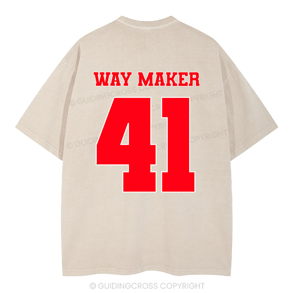 Way Maker Christian Washed T-Shirt