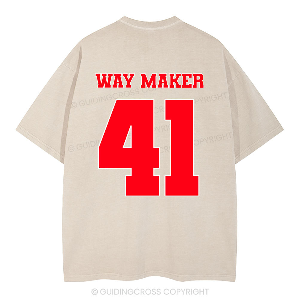 Way Maker Christian Washed T-Shirt