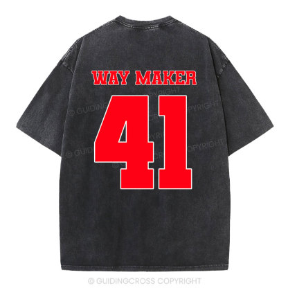 Way Maker Christian Washed T-Shirt