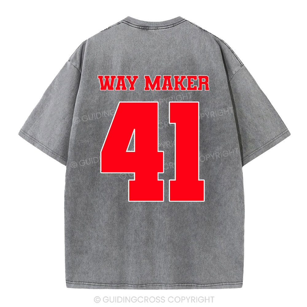 Way Maker Christian Washed T-Shirt