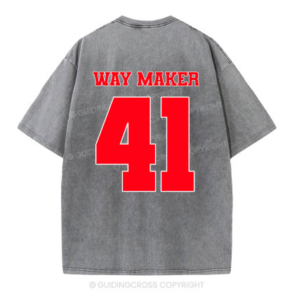 Way Maker Christian Washed T-Shirt