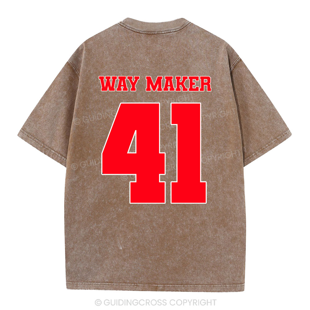 Way Maker Christian Washed T-Shirt
