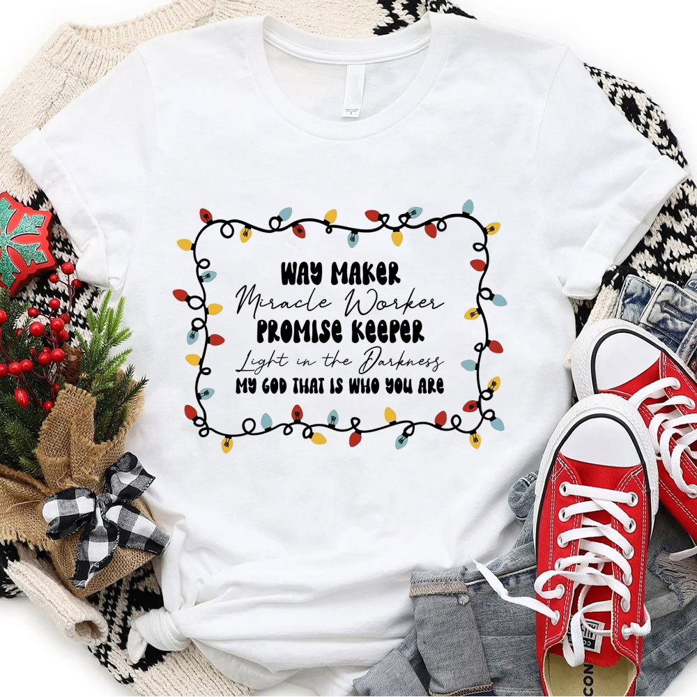 Way Maker Miracle Worker Christmas T-Shirt