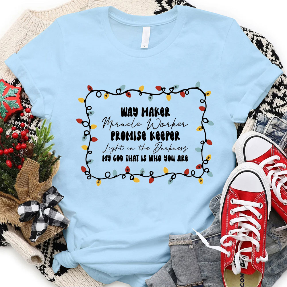 Way Maker Miracle Worker Christmas T-Shirt