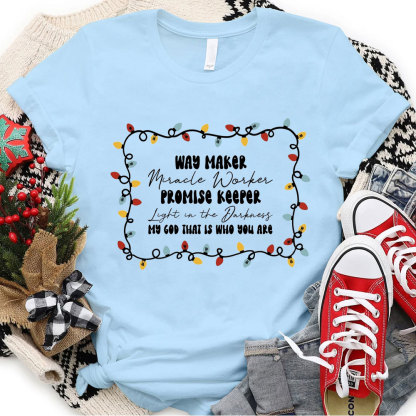 Way Maker Miracle Worker Christmas T-Shirt
