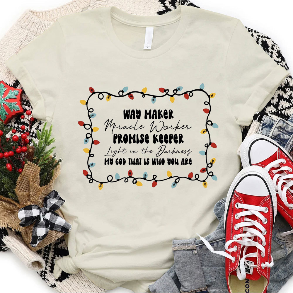 Way Maker Miracle Worker Christmas T-Shirt