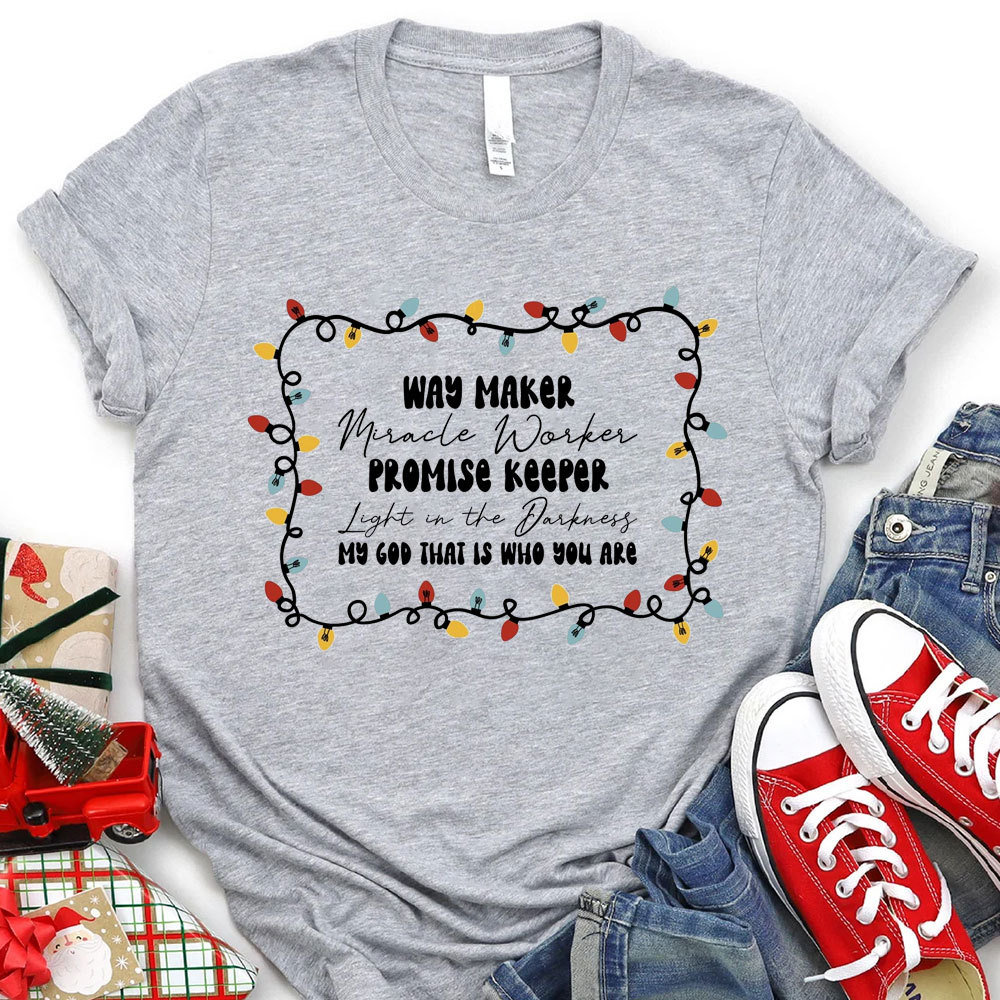 Way Maker Miracle Worker Christmas T-Shirt