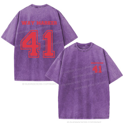 Way Marker Christian Washed T-Shirt