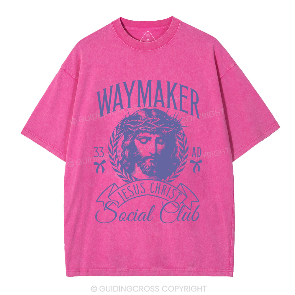 Way Marker Social Club  Christian Washed T-Shirt