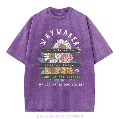 Waymaker Christian Washed T-Shirt